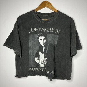 John Mayer Cropped Gray T-Shirt Women's Size 1X